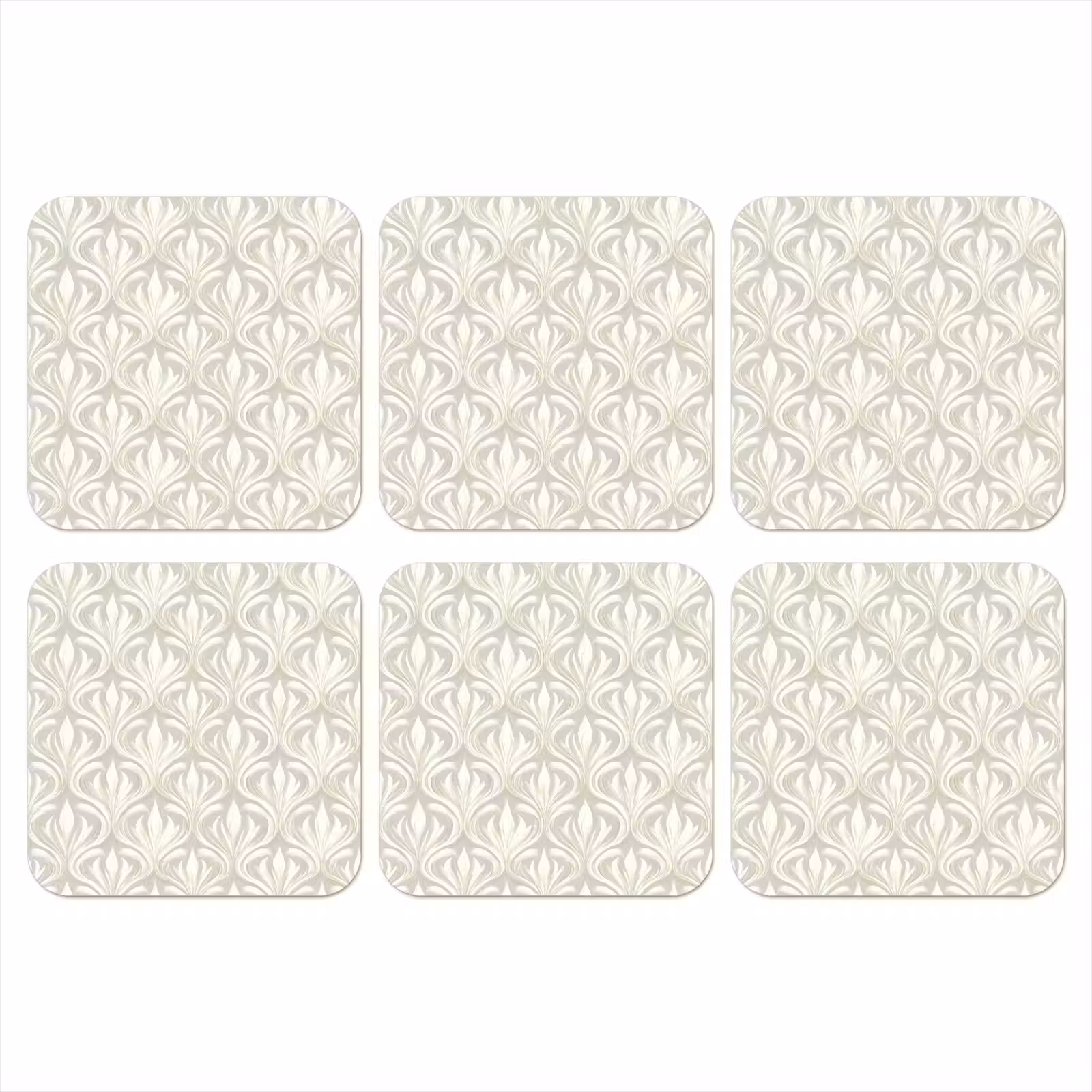 Onderzetter - Barok - Patroon - Beige — 1
