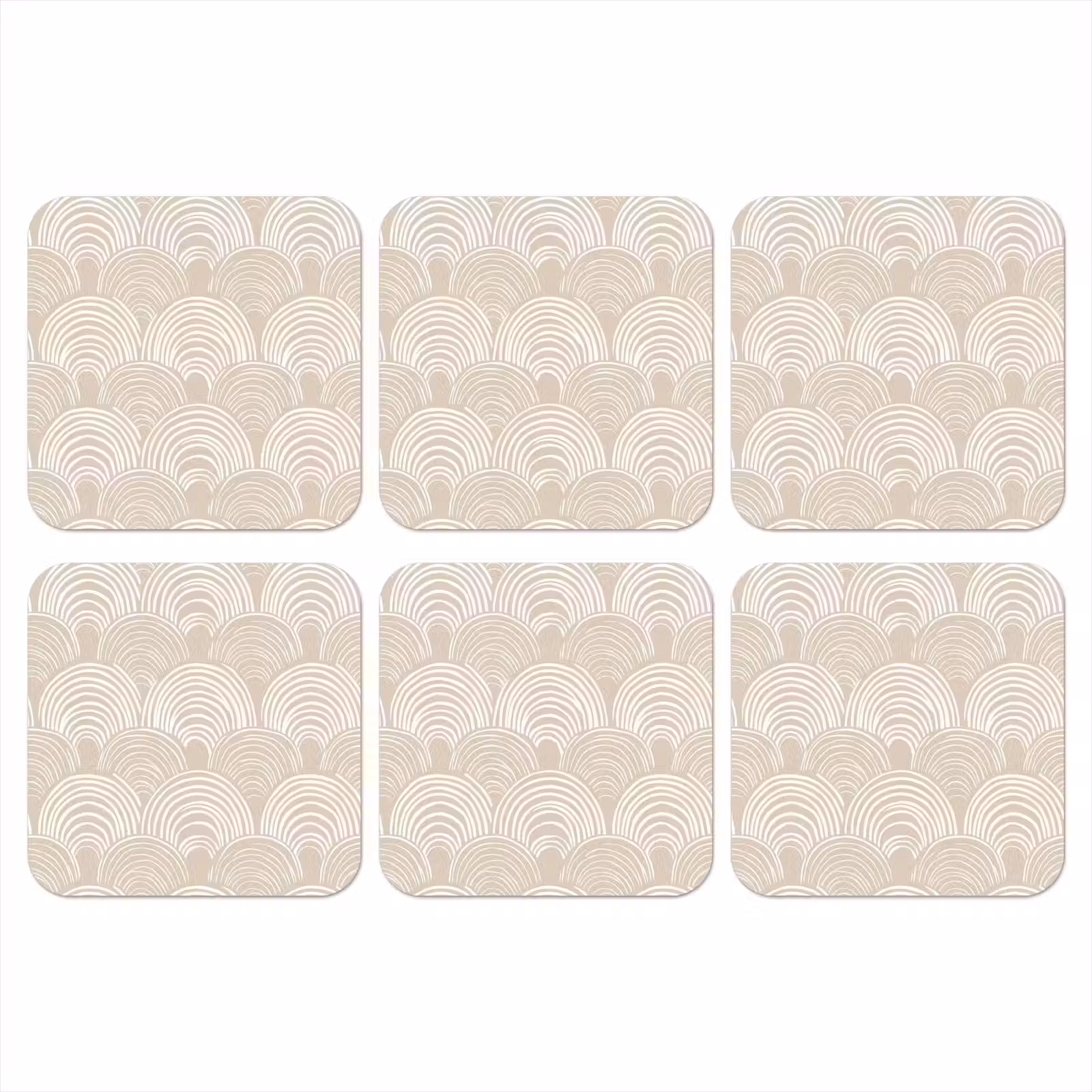 Onderzetter - Golven - Structuur - Beige — 1