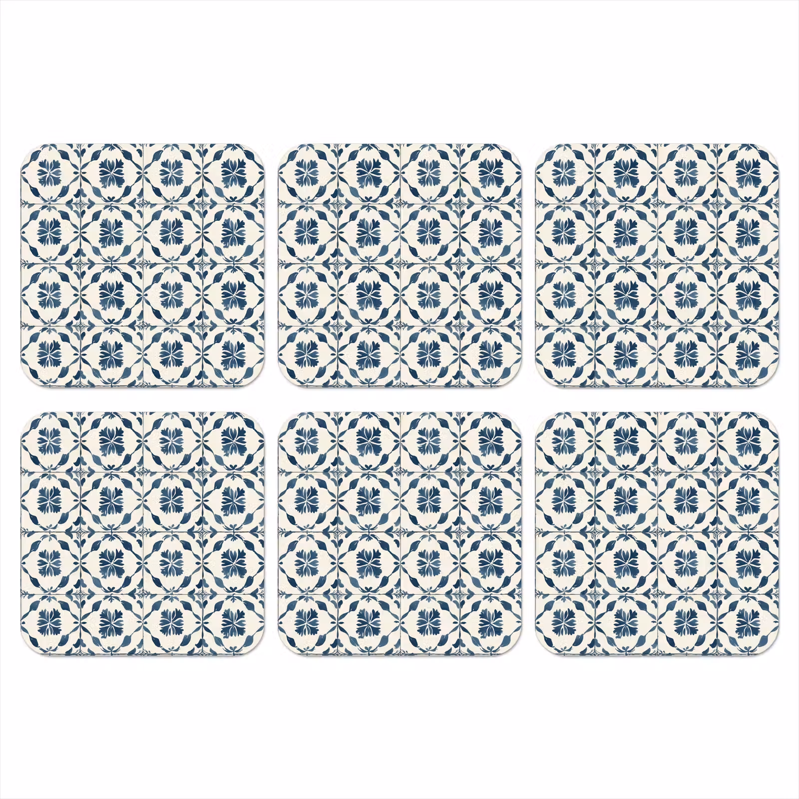 Onderzetter - Grafisch - Tegel - Blauw — 1