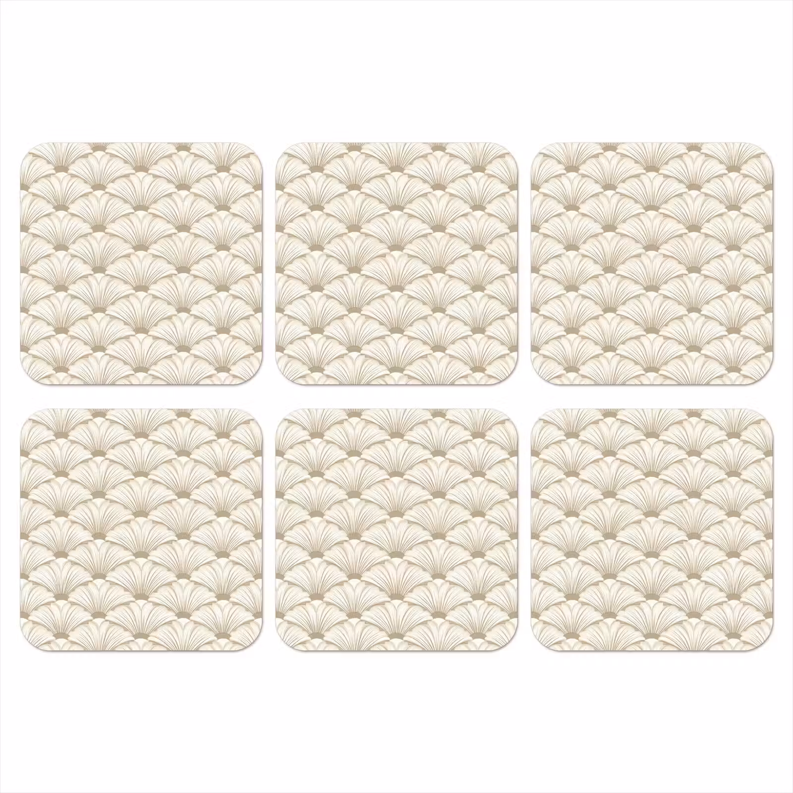 Onderzetter - Klassiek - Art - Beige — 1