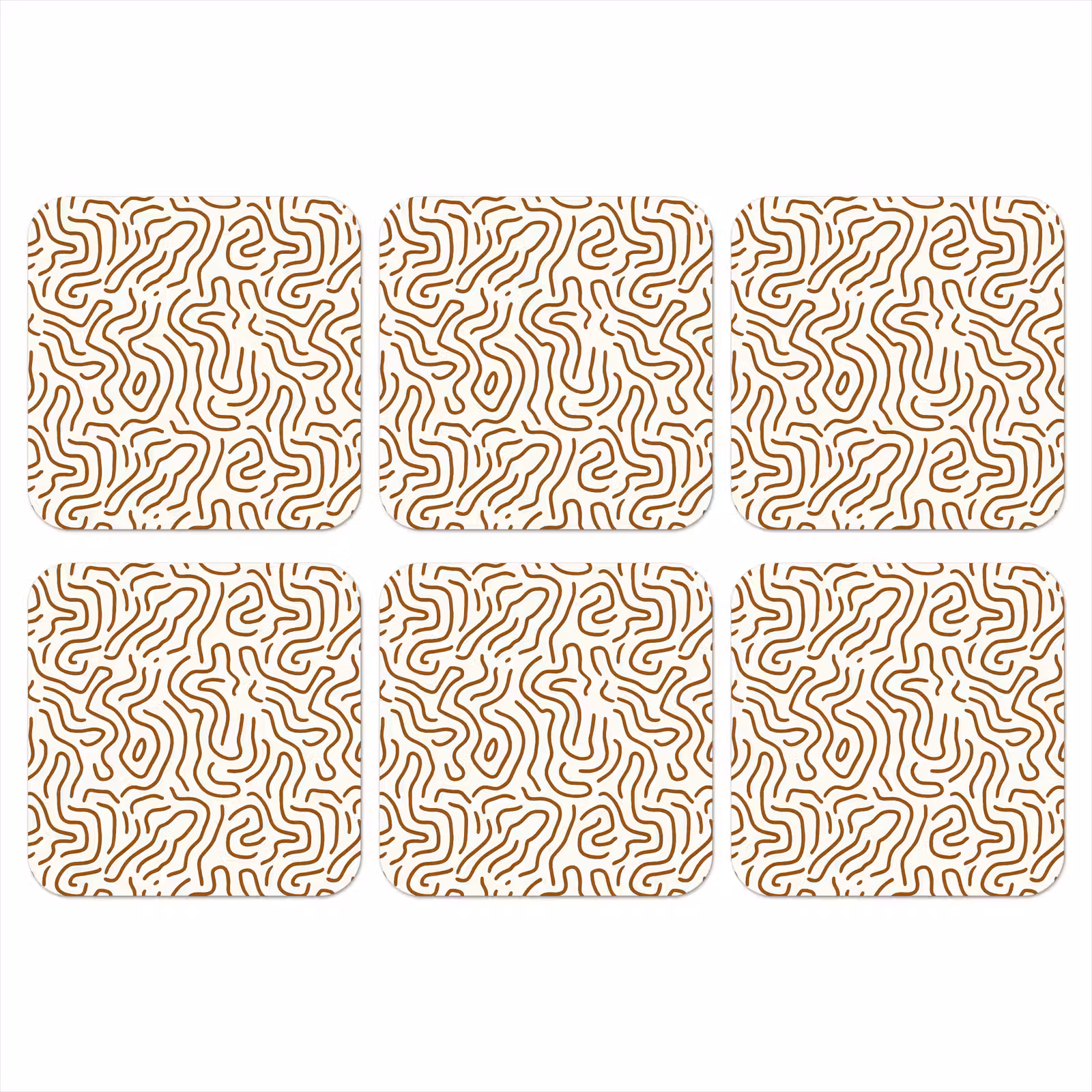 Onderzetter - Minimalistisch - Patroon - Terracotta — 1