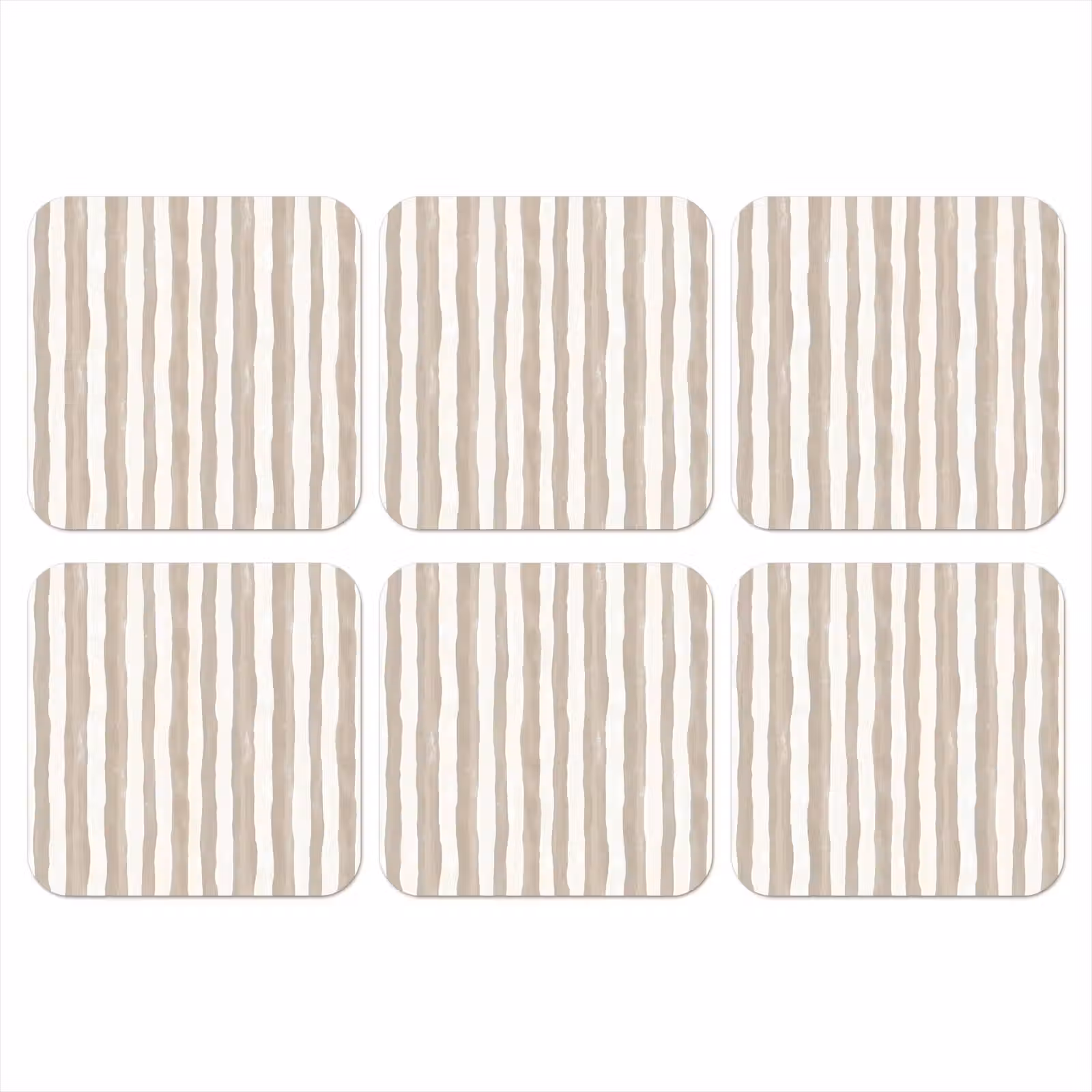 Onderzetter - Minimalistisch - Strepen - Beige — 1