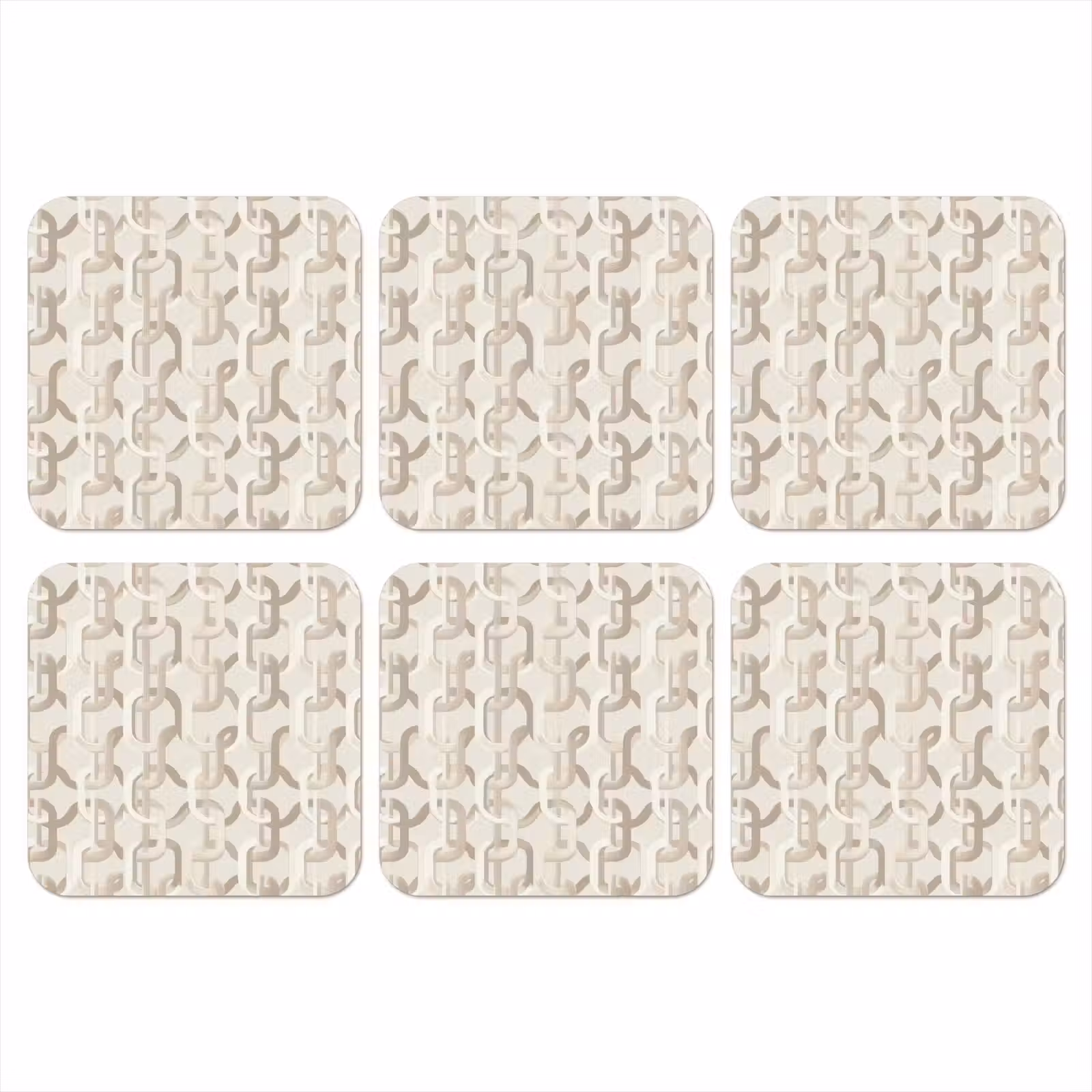 Onderzetter - Motief - Abstract - Beige — 1