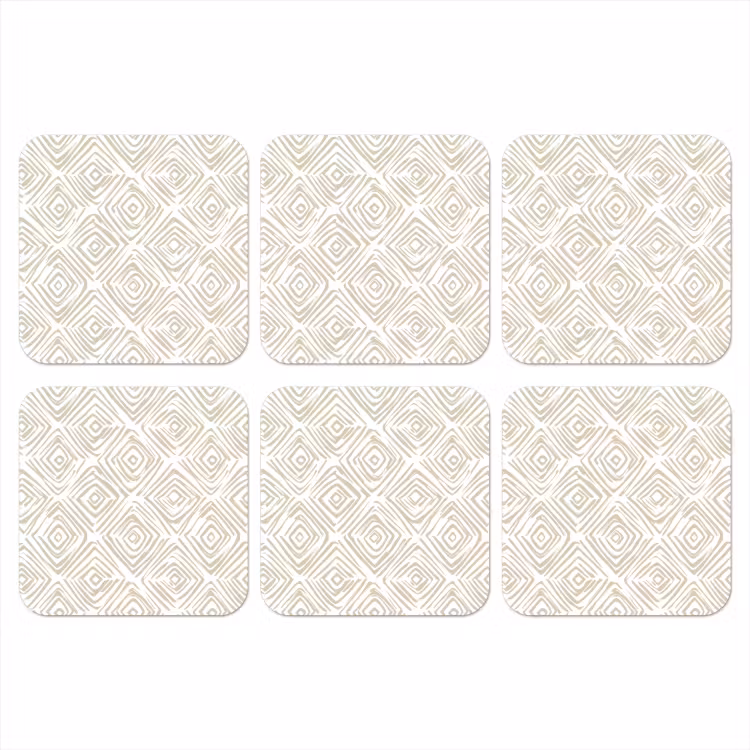 Onderzetter - Abstract - Ruit - Beige — 1