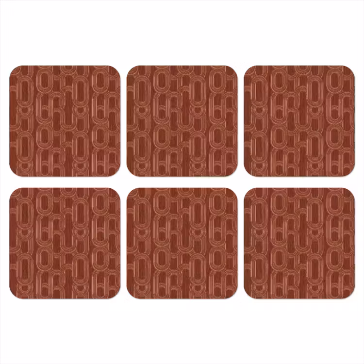 Onderzetter - Abstract - Textuur - Bruin — 1