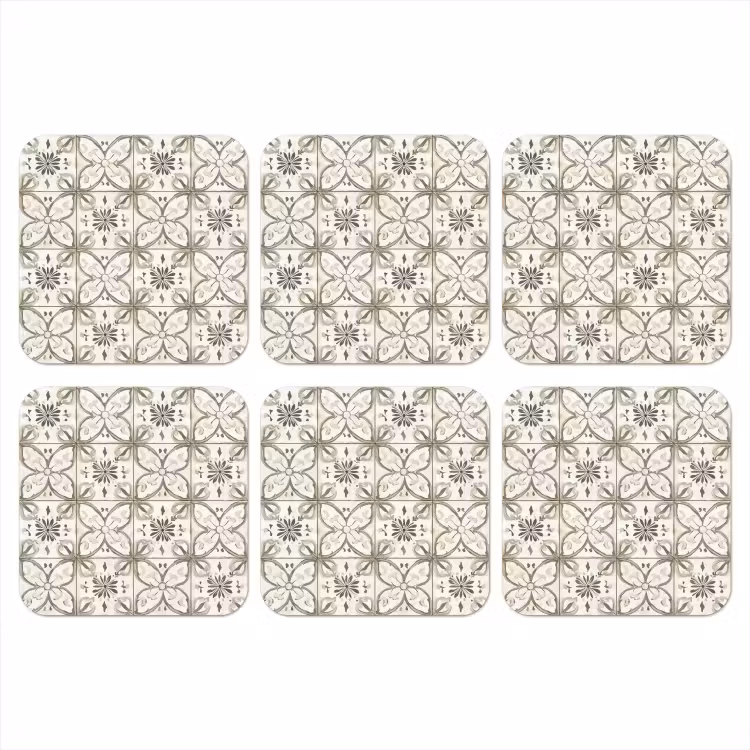 Onderzetter - Antiek - Tegel - Beige — 1