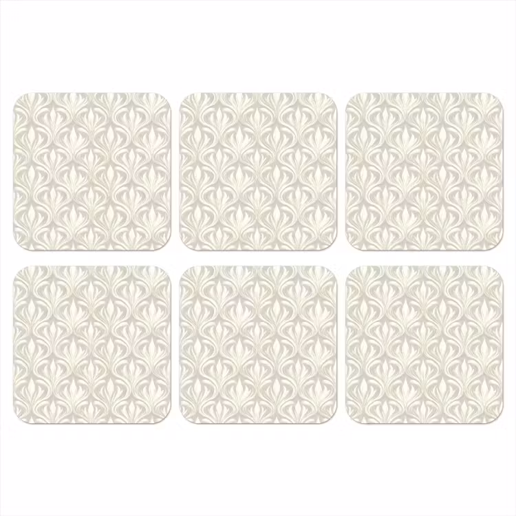 Onderzetter - Barok - Patroon - Beige — 1