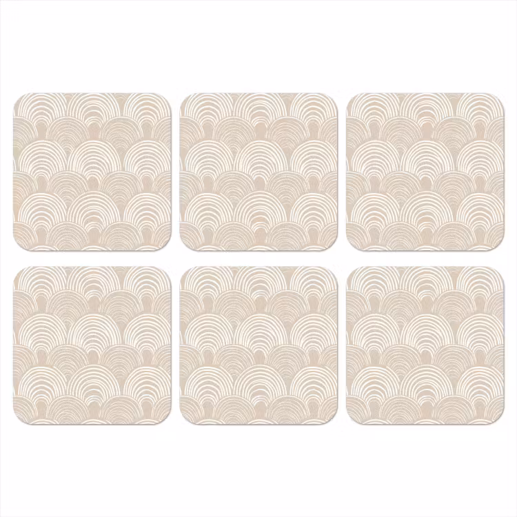 Onderzetter - Golven - Structuur - Beige — 1