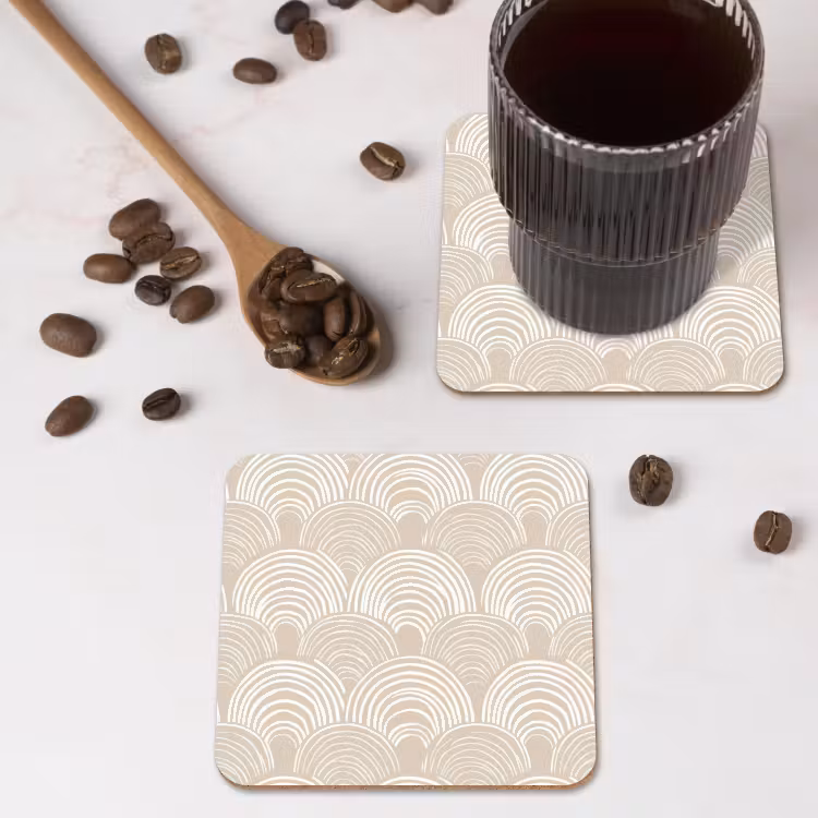 Onderzetter - Golven - Structuur - Beige — 4