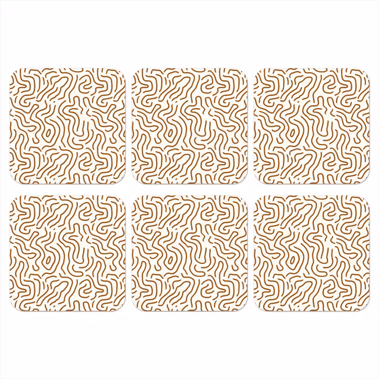 Onderzetter - Minimalistisch - Patroon - Terracotta — 1