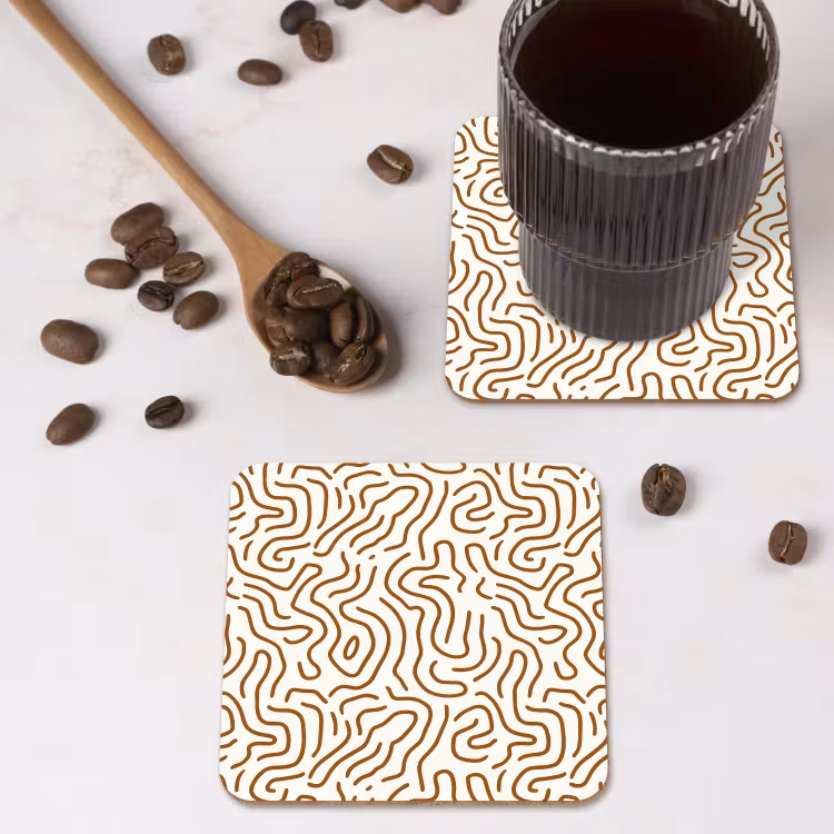 Onderzetter - Minimalistisch - Patroon - Terracotta — 4