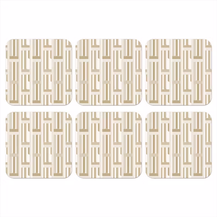 Onderzetter - Modern - Geometrisch - Beige — 1