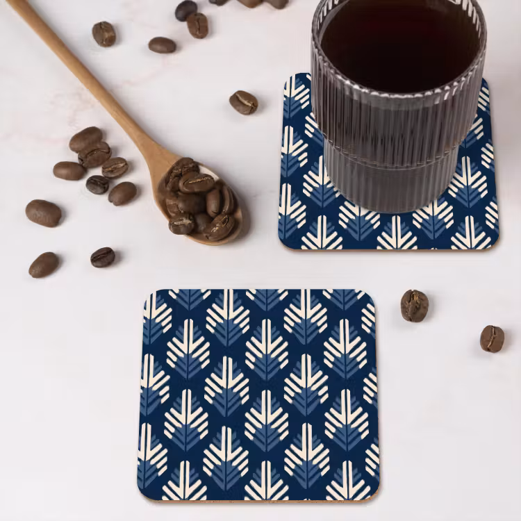 Onderzetter - Modern - Patroon - Blauw — 4