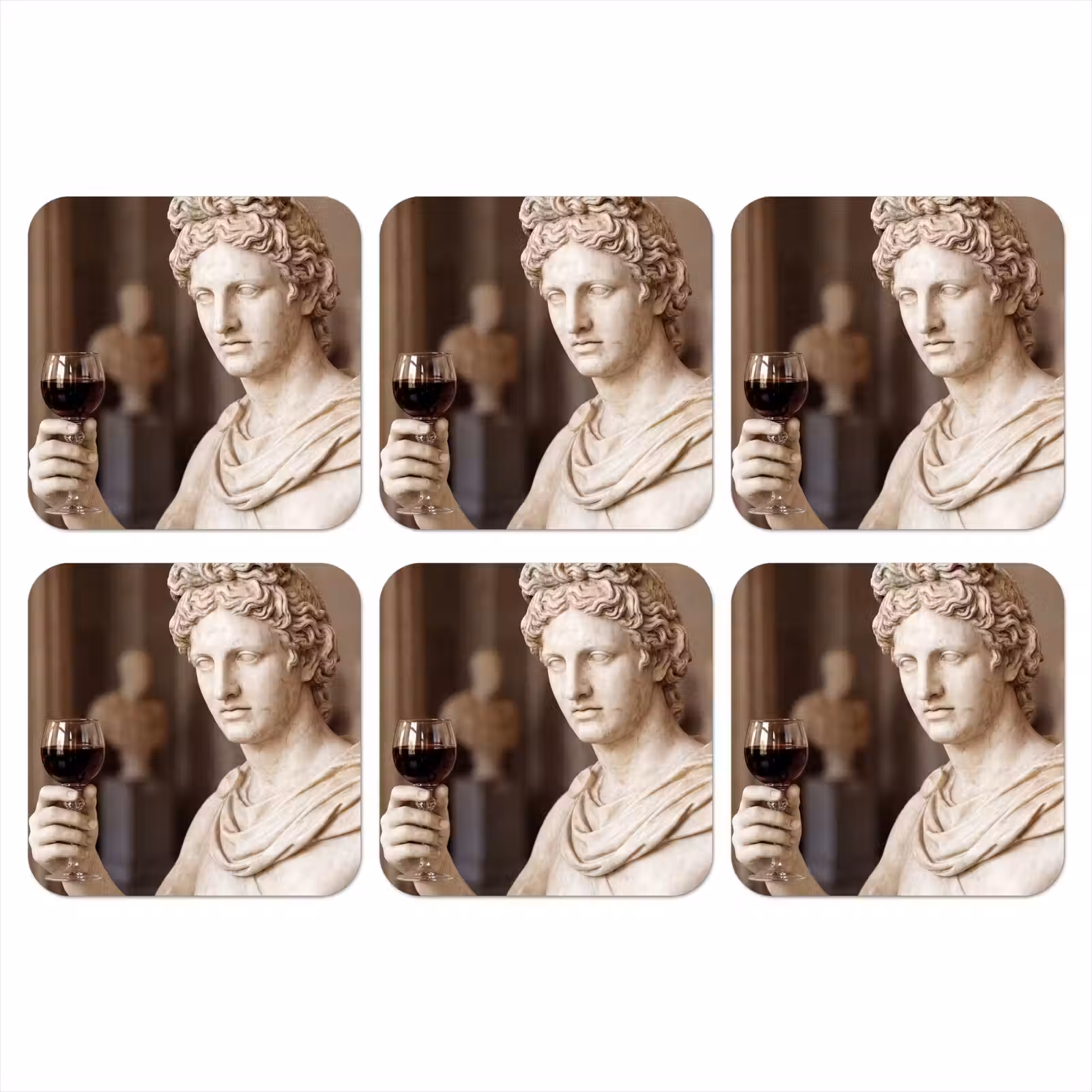 Onderzetter - Klassiek - Marmer - Wijn — 1