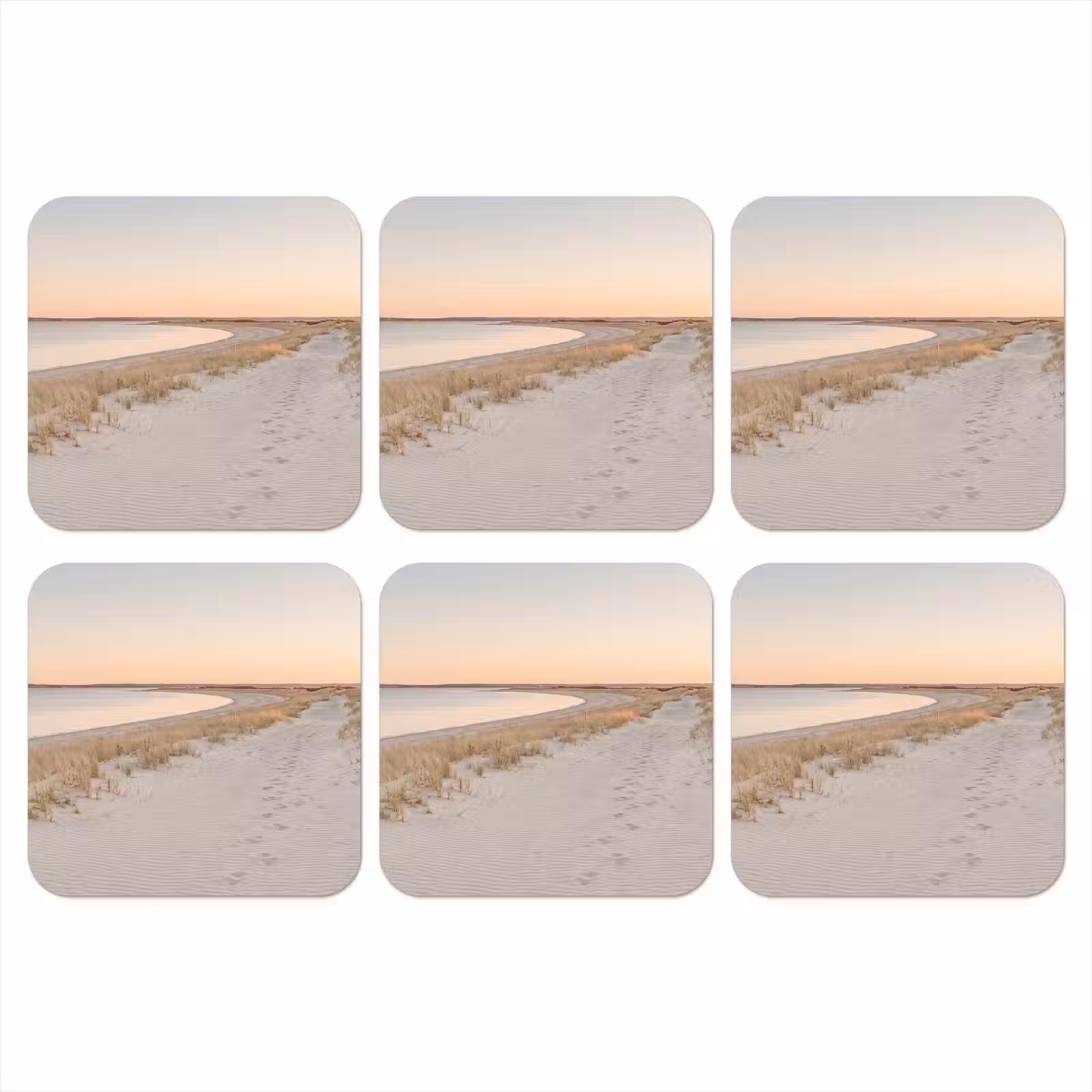 Onderzetter - Kustlijn - Horizon - Hek — 1