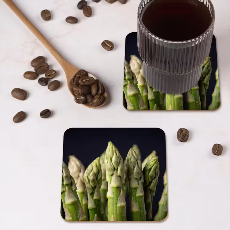 Onderzetter - Asperges - Groen - Zwart — 4