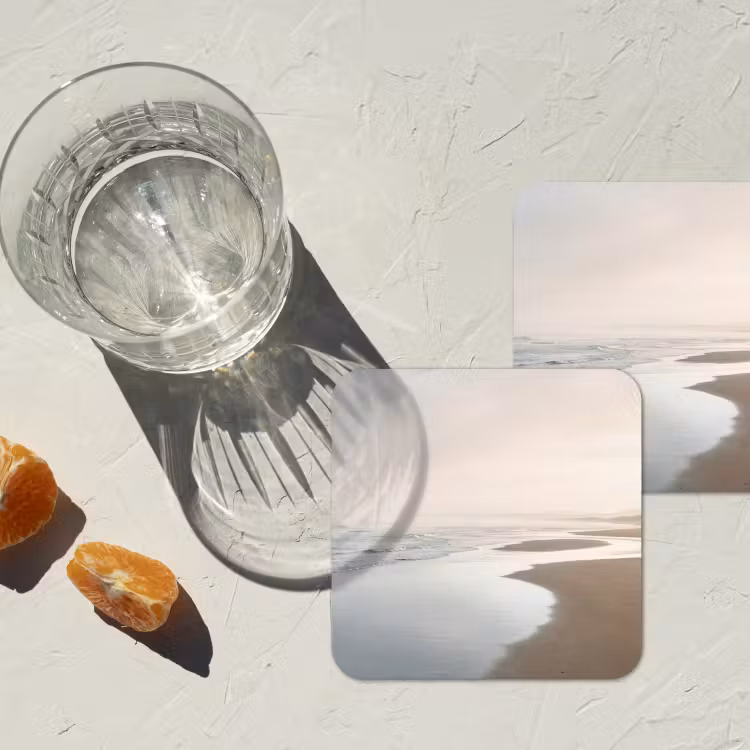 Onderzetter - Kustlijn - Strand - Oceaan — 3
