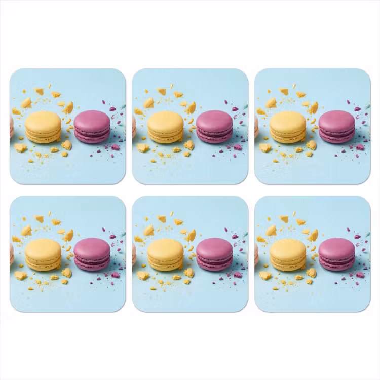 Onderzetter​ - Macarons - Kleurrijk - Pastel — 1