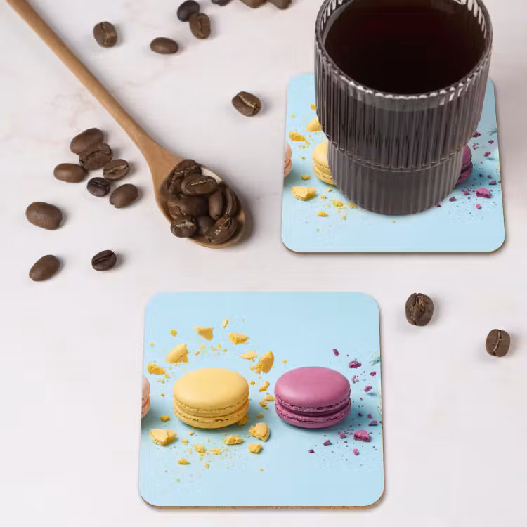 Onderzetter​ - Macarons - Kleurrijk - Pastel — 4