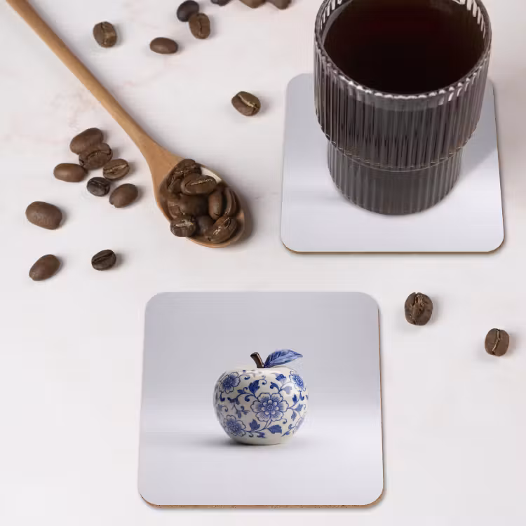 Onderzetter - Appel - Blauw - Klassiek — 4