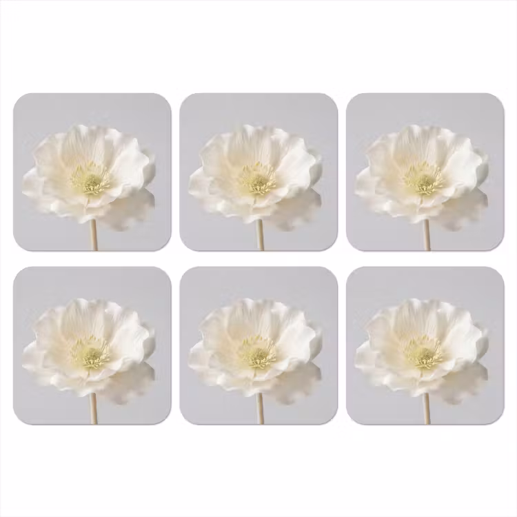 Onderzetter​ - Bloem - Minimalistisch -Wit — 1