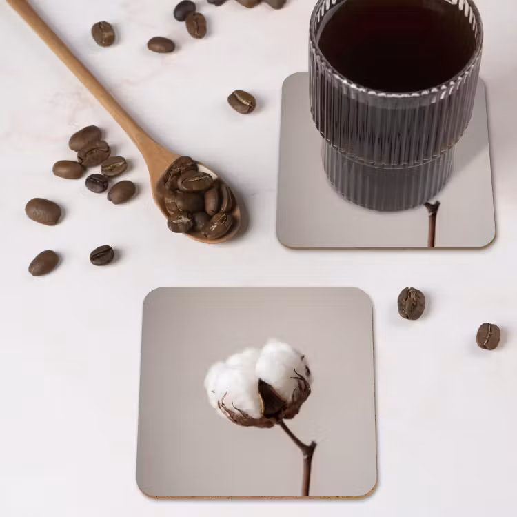 Onderzetter - Katoenbol - Minimalistisch - Wit — 4