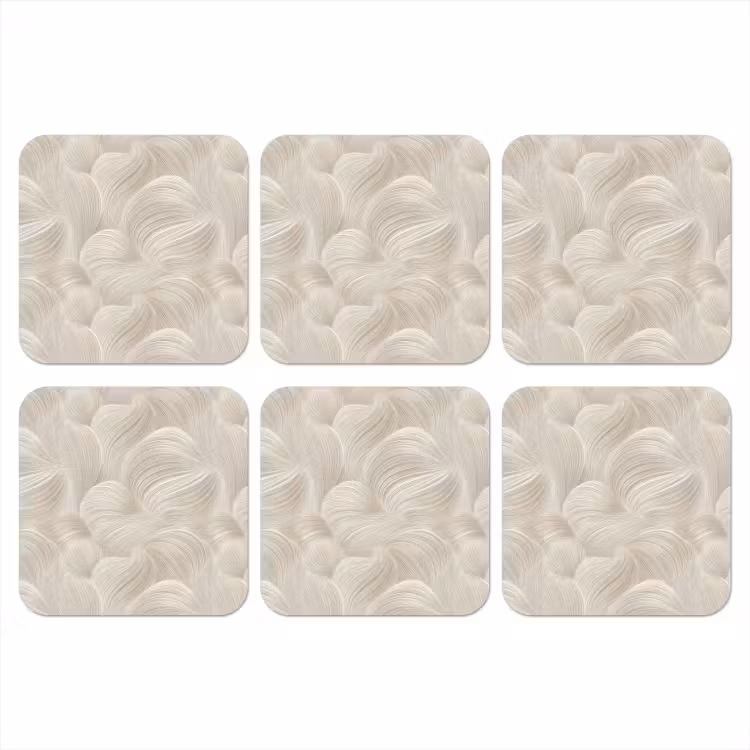 Onderzetter - Lijnen - Waaier - Beige — 1