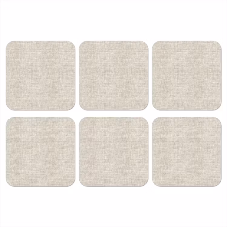 Onderzetter​ - Linnen - Textuur - Beige — 1