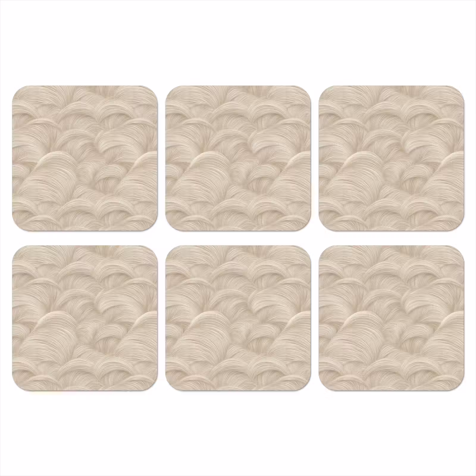 Onderzetter - Bogen - Patroon - Beige — 1