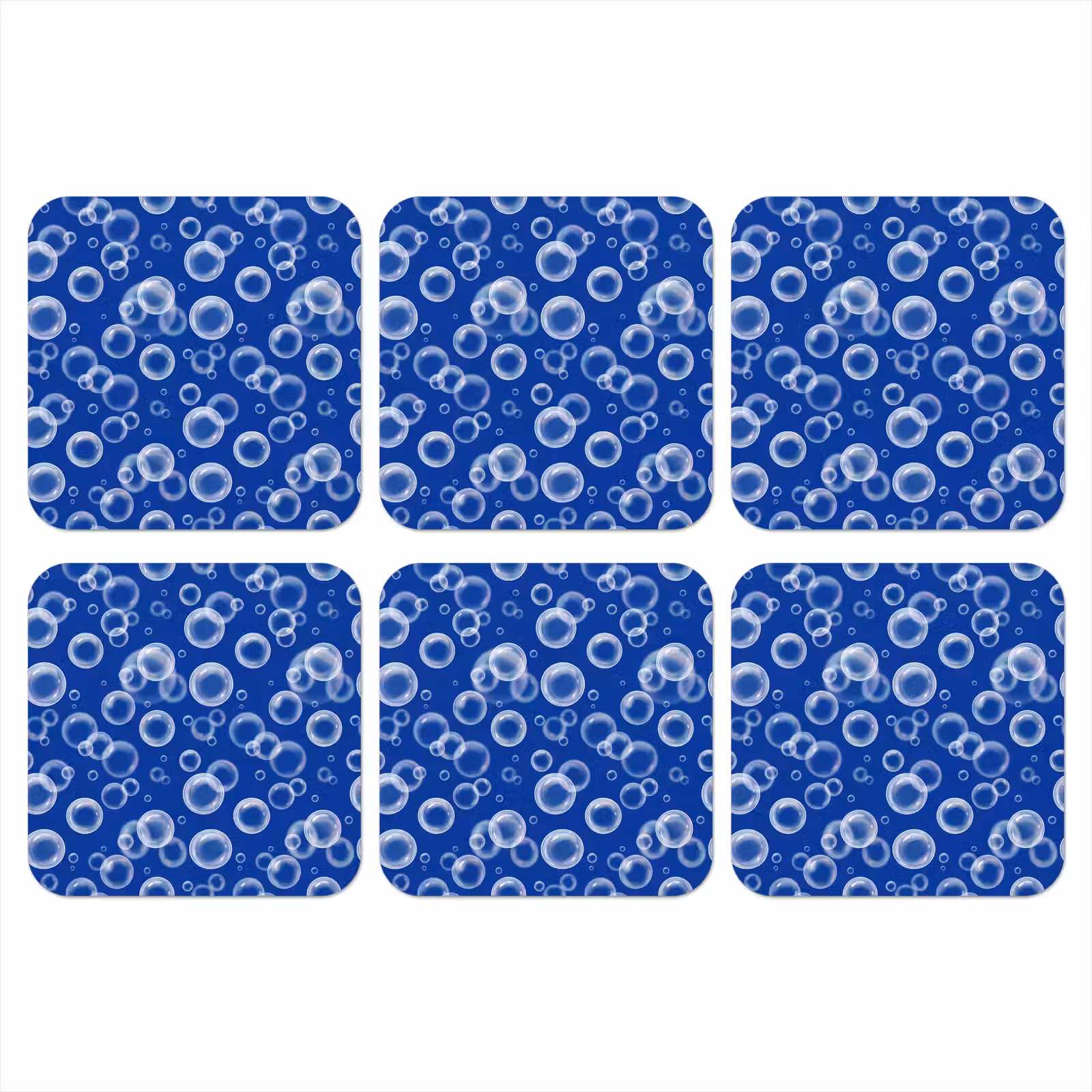 Onderzetter - Bubbels - Patroon - Blauw — 1