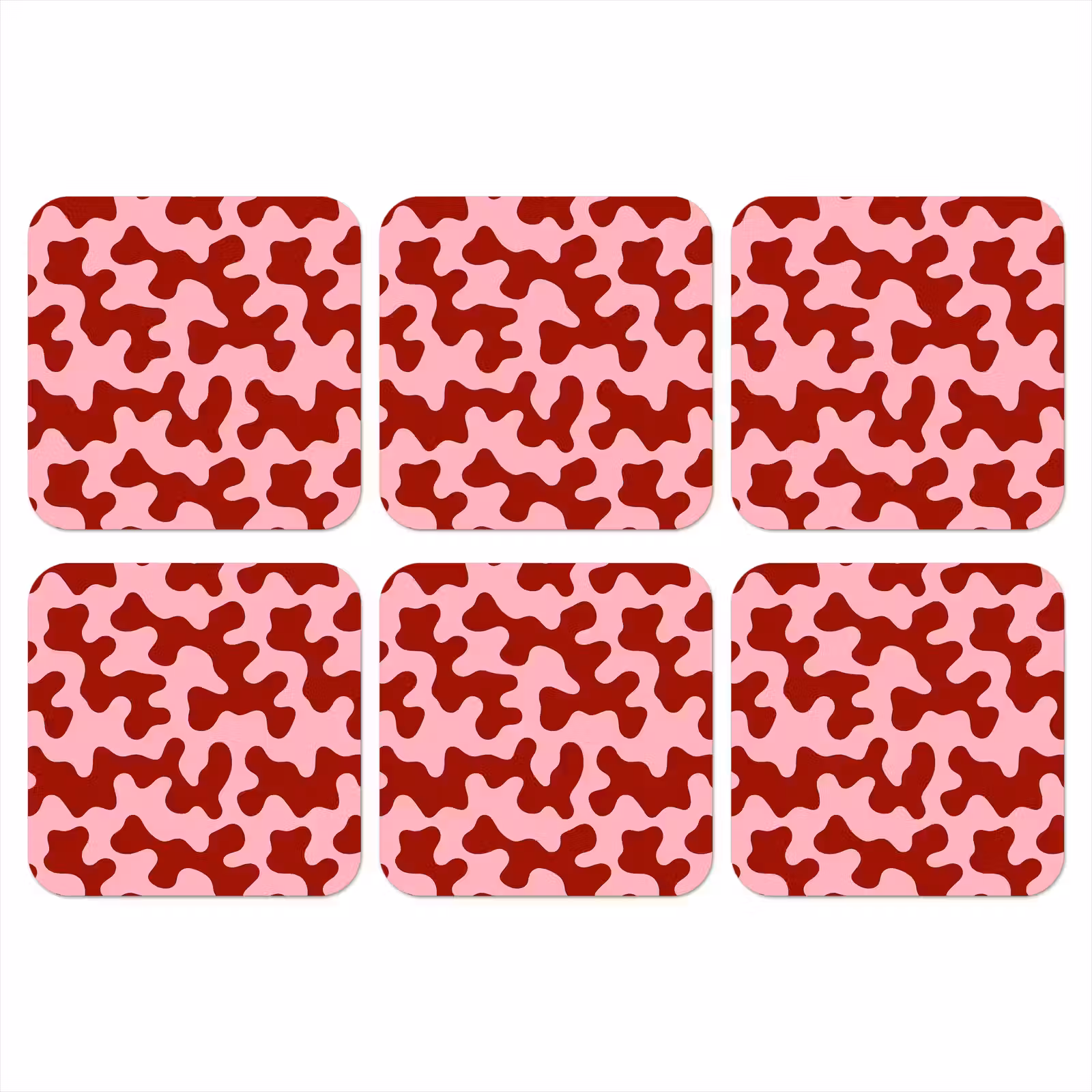 Onderzetter - Modern - Abstract - Rood — 1