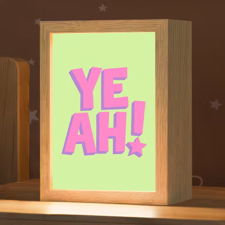 Nachtlampje - Groen - Neon - Quote — 1