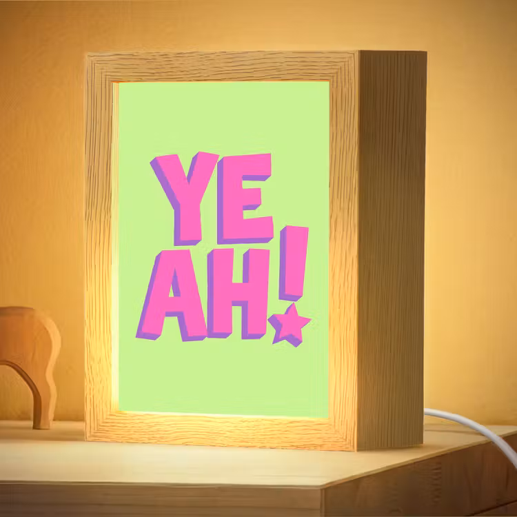 Nachtlampje - Groen - Neon - Quote — 4