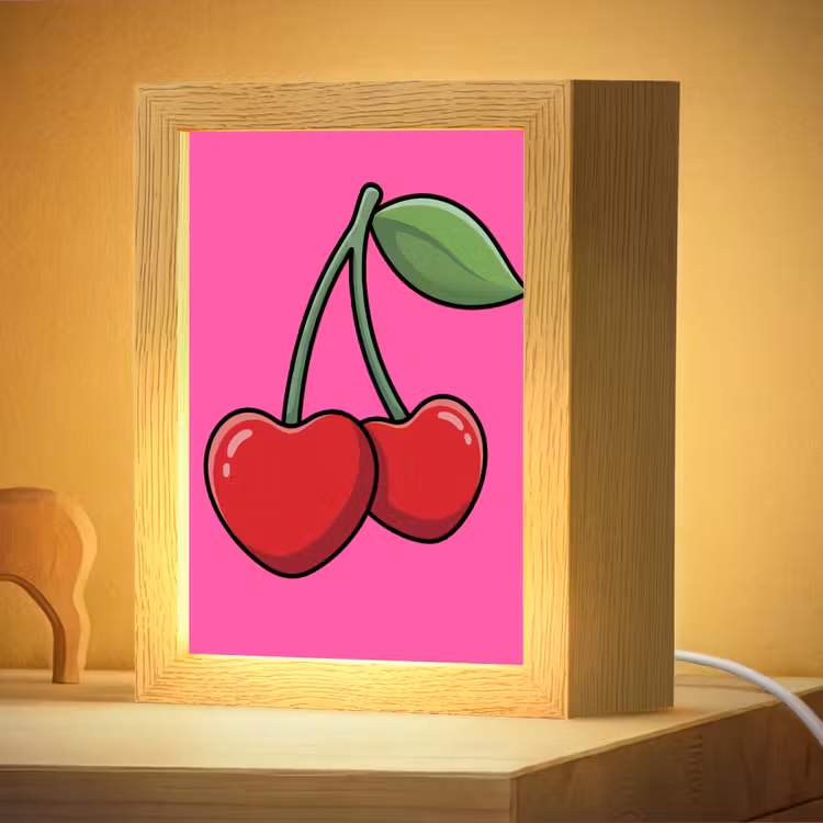 Nachtlampje - Kers - Roze - Fruit — 4