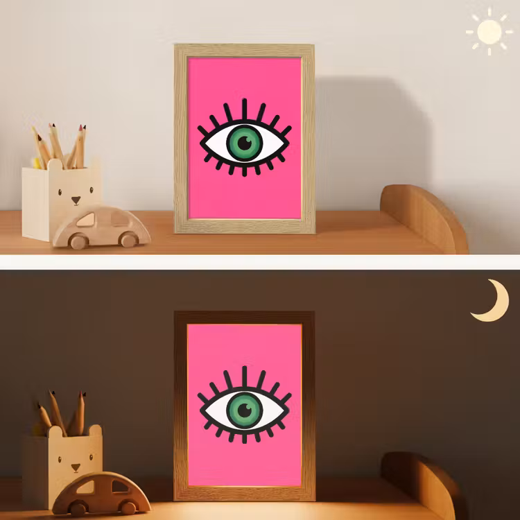 Nachtlampje - Minimalistisch - Oog - Roze — 7