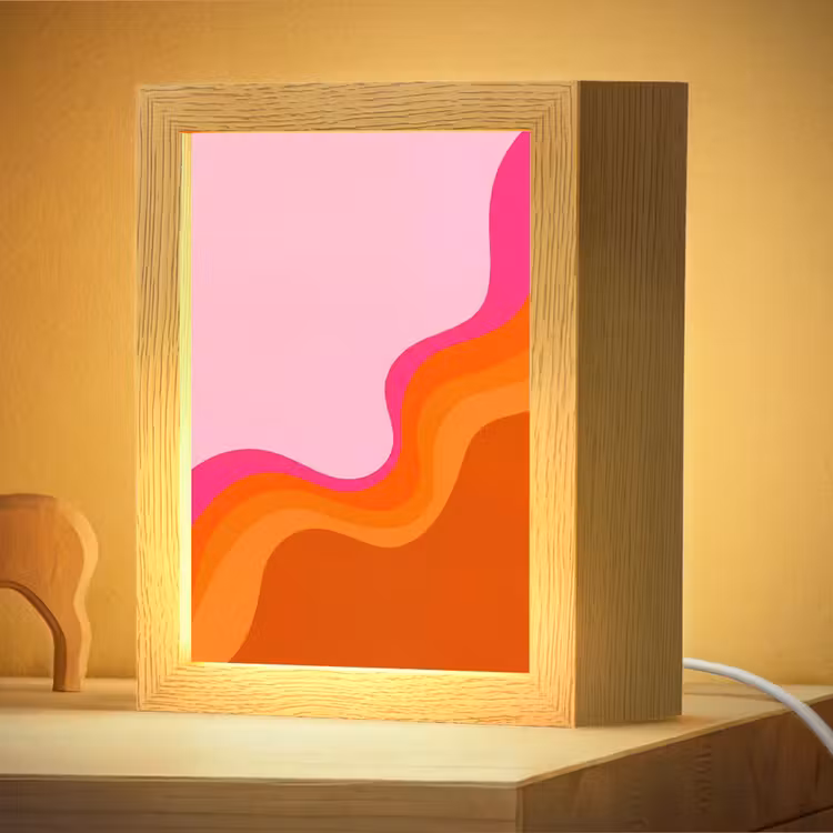 Nachtlampje - Retro - Waves - Kleurrijk — 4