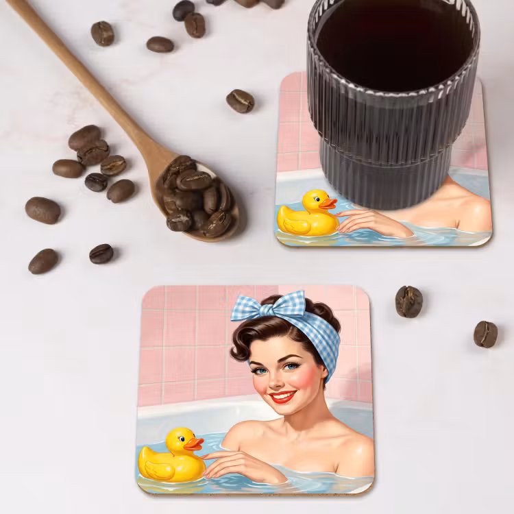 Onderzetter​ - Badkamer - Eend - Blauw — 4