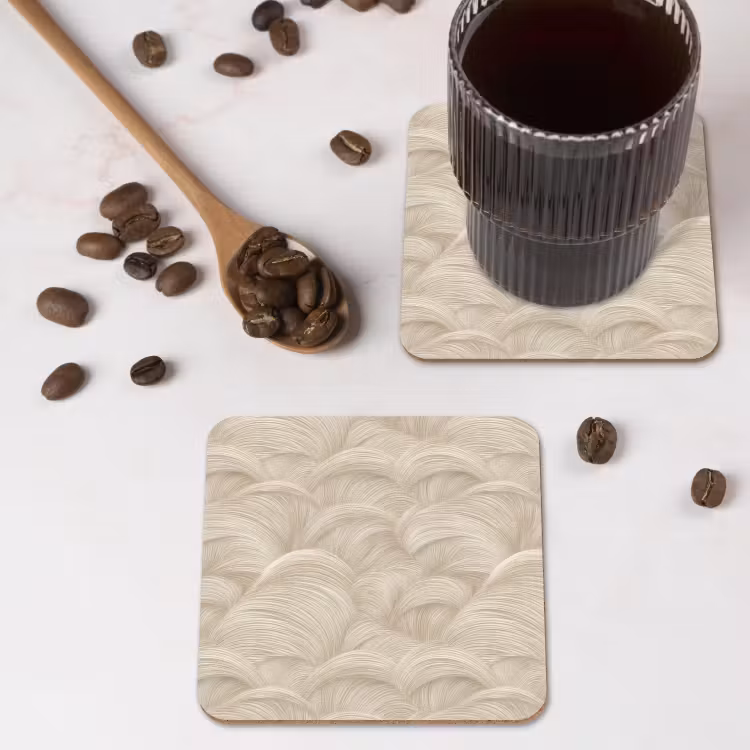 Onderzetter - Bogen - Patroon - Beige — 4