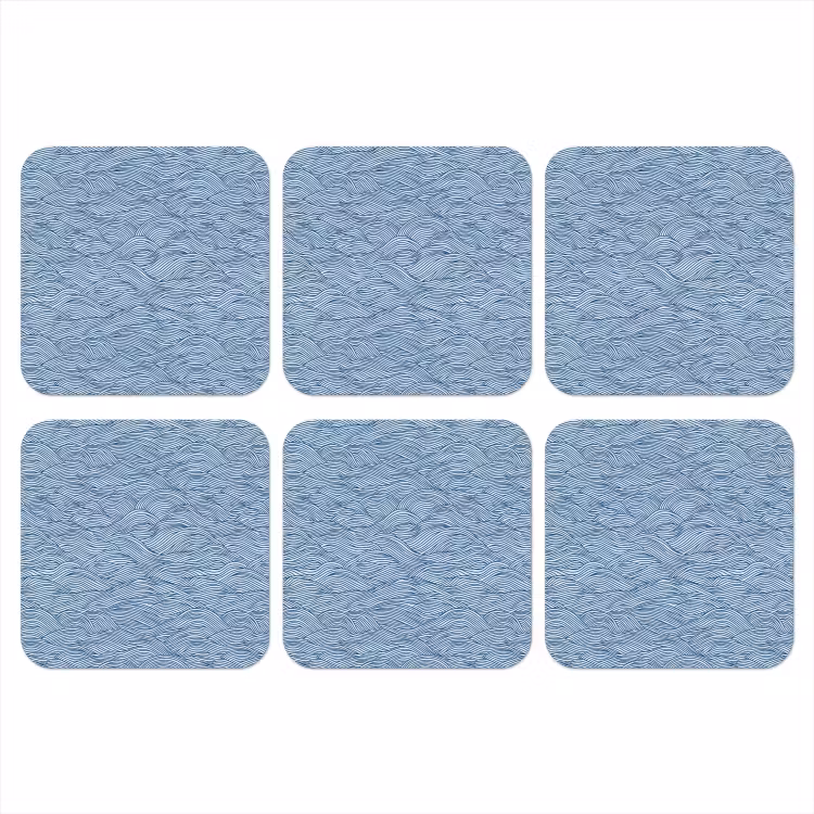 Onderzetter - Golven - Ritmisch - Blauw — 1