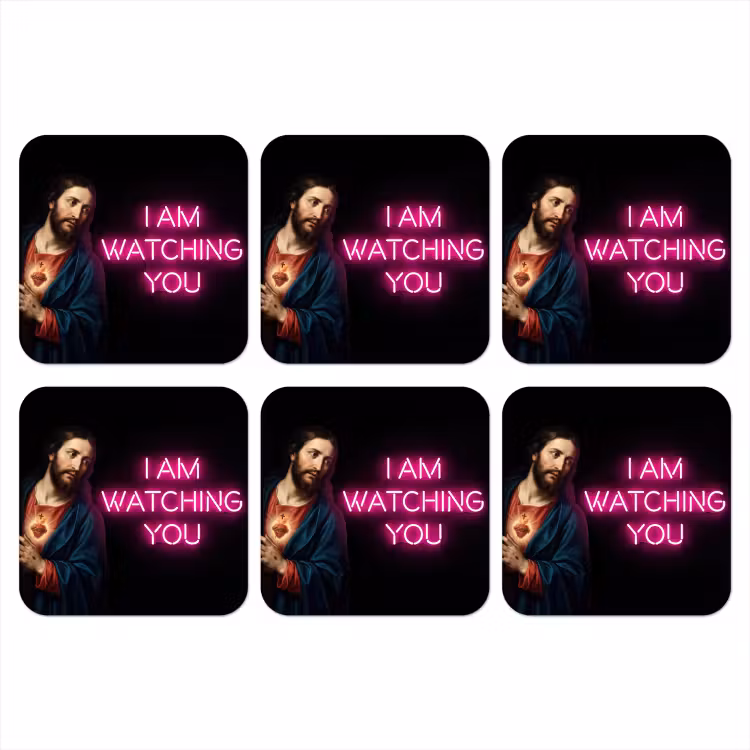 Onderzetter - Man - Tekst - Neon — 1