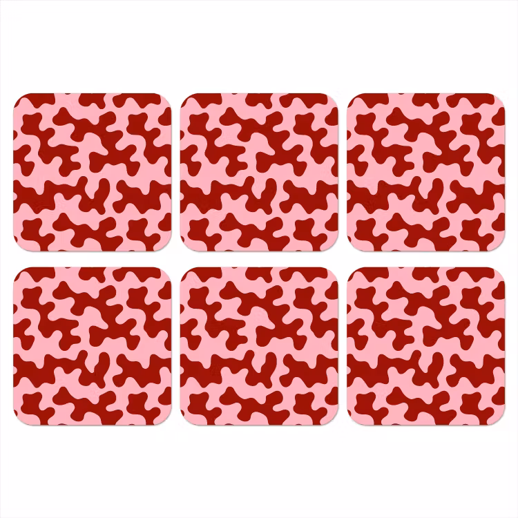Onderzetter - Modern - Abstract - Rood — 1