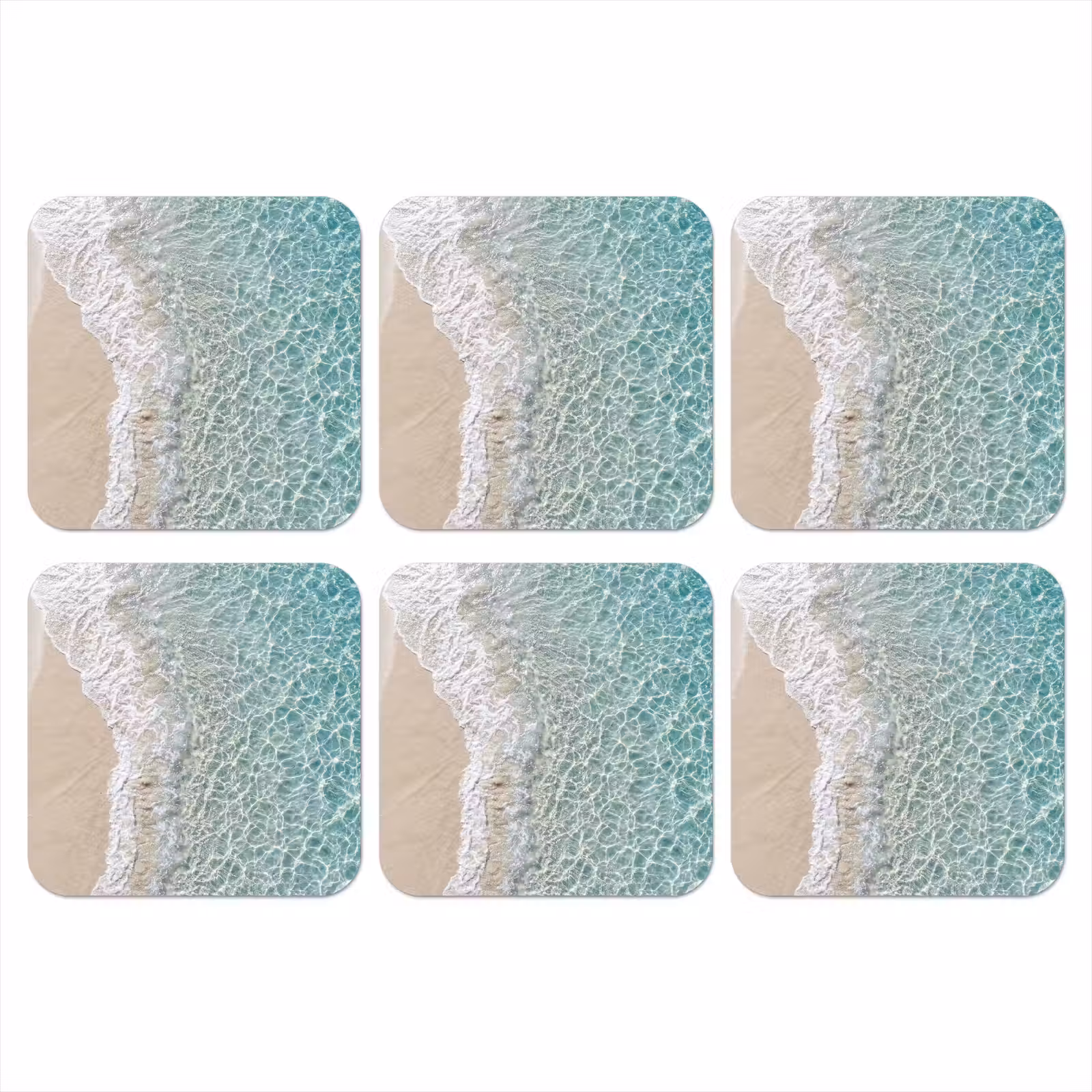 Onderzetter - Kust - Zand - Blauw — 1