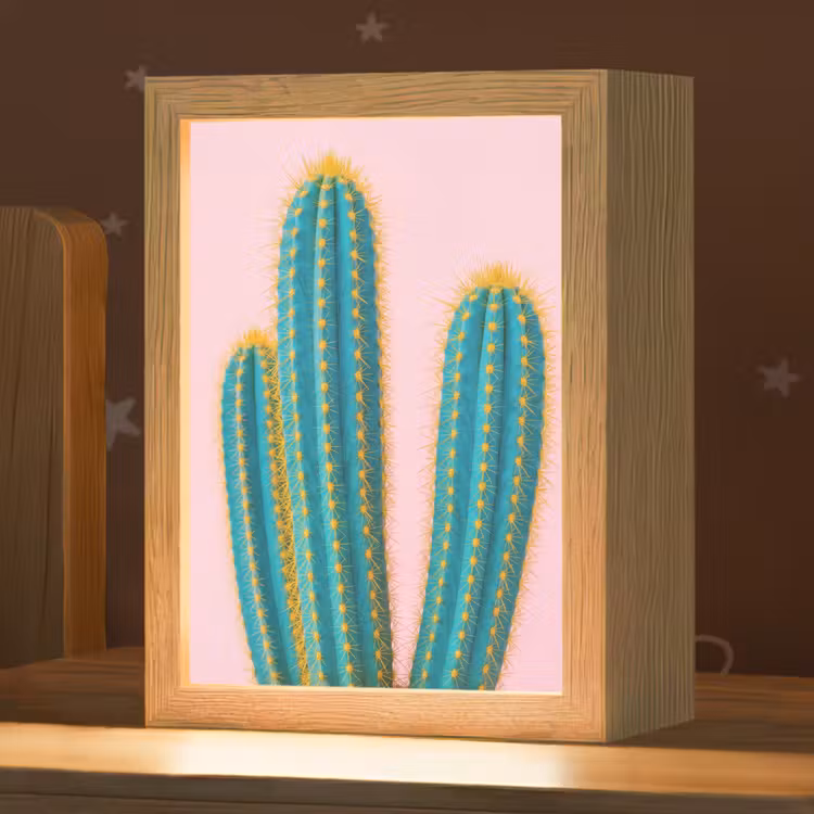 Nachtlampje - Cactussen - Modern - Pastel — 1