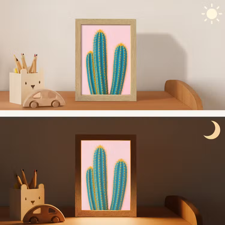 Nachtlampje - Cactussen - Modern - Pastel — 7