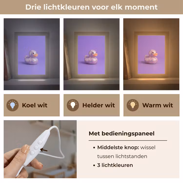 Nachtlampje - Disco - Eend - Paars — 5