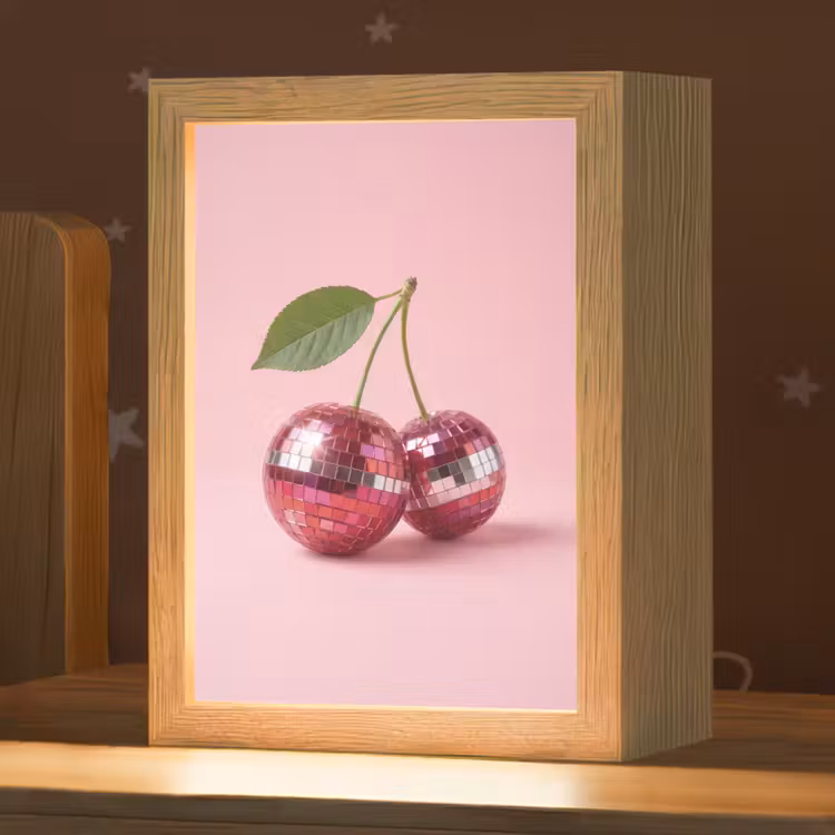 Nachtlampje - Disco - Kersen - Roze — 1