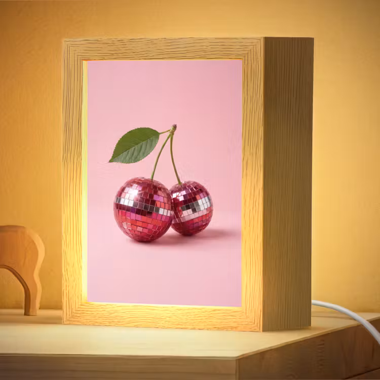 Nachtlampje - Disco - Kersen - Roze — 4