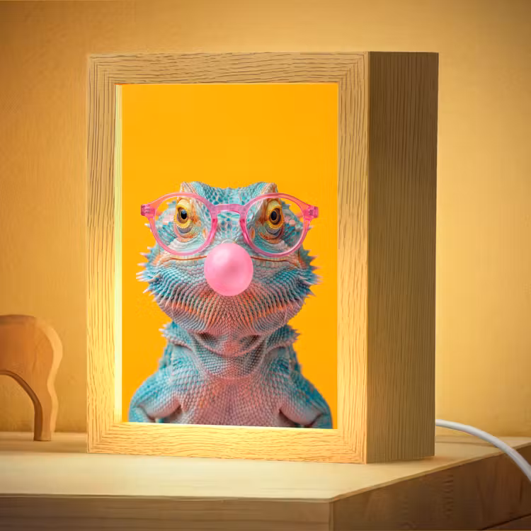 Nachtlampje - Kameleon - Kauwgom - Kleurrijk — 4