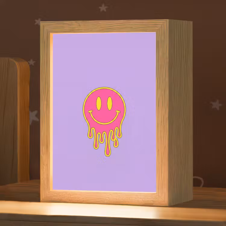 Nachtlampje - Smiley - Drip - Neon — 1