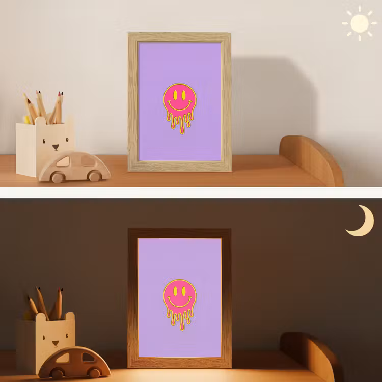 Nachtlampje - Smiley - Drip - Neon — 7
